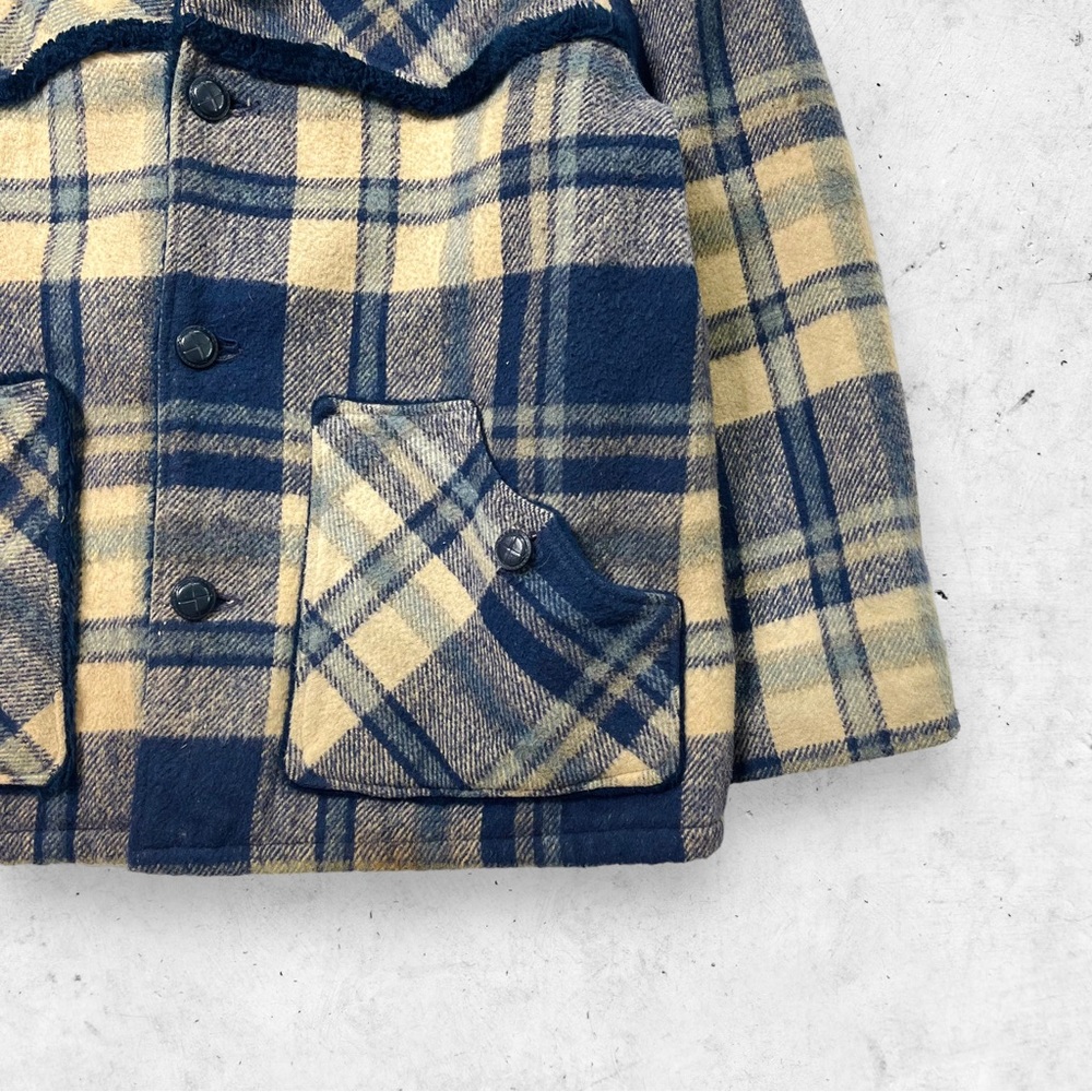 Vtg 60s 70s Trailmaster Fur Lined Plaid Jacket, Heavyweight, Hunting Sherpa, XL - Picture 5 of 9